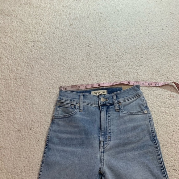 Madewell 10” wheeler high rise skinny jeans light - Picture 5 of 8